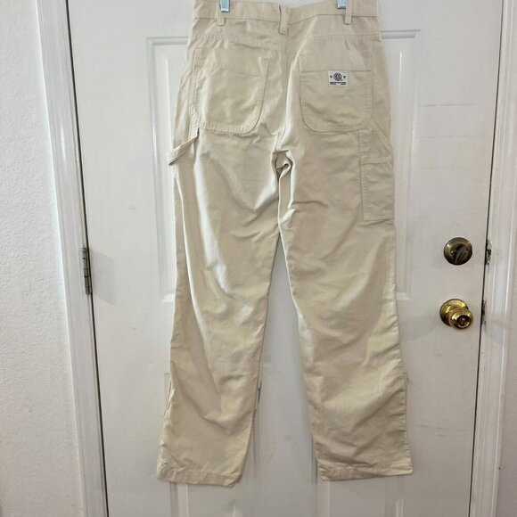 BDG Woman's Cream Cargo Carpenter Baggie Slouchy Pants Sz 27 - Picture 4 of 9